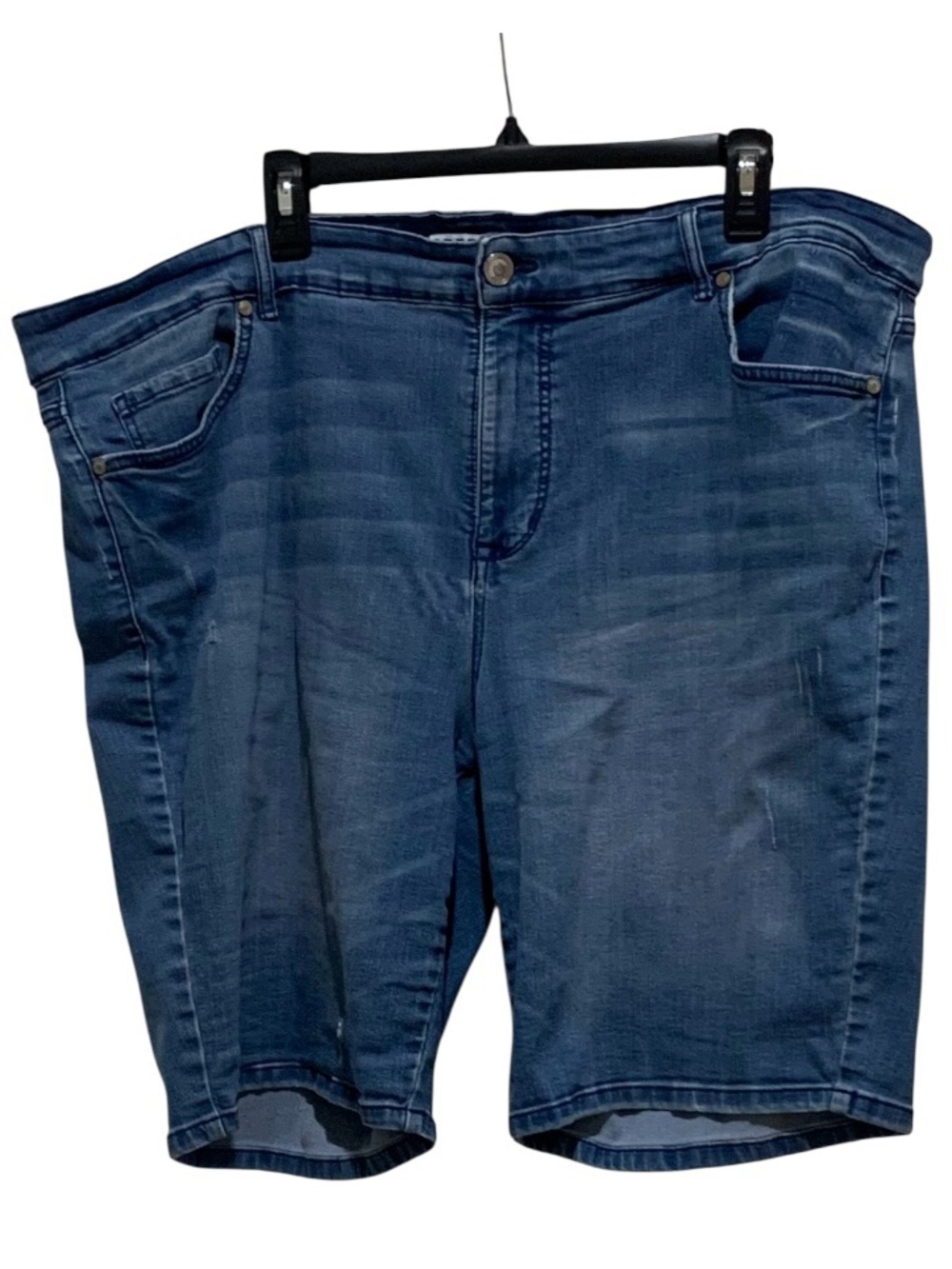 Code Bleu Blue Denim Classic Bermuda Jean Shorts Size 22W